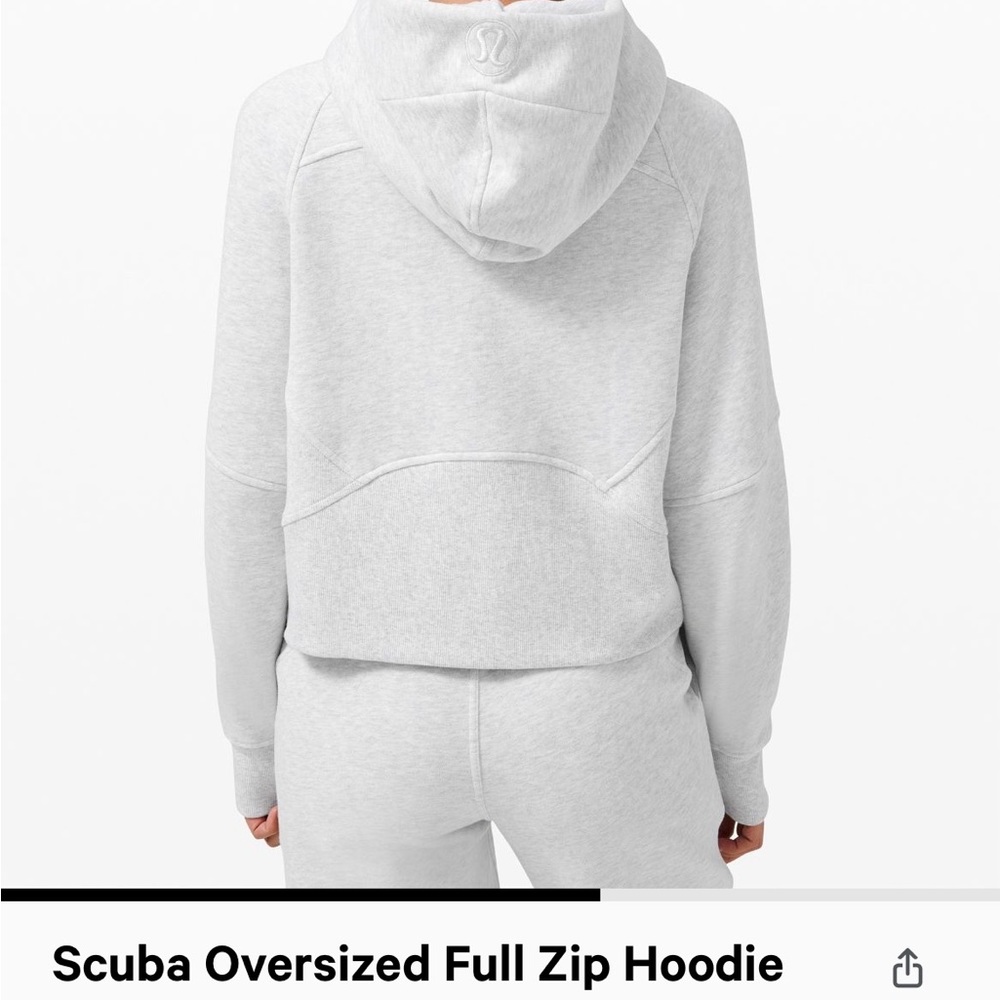 Lululemon oversized scuba ultra light grey